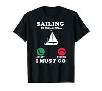 La Vela Chiama E Devo Andare Frase Divertente Mare Maglietta