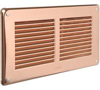 La Ventilazione 27676-24 Gra20R Griglie Aerazione Rame con Rete Rettangolare, 240x140 mm