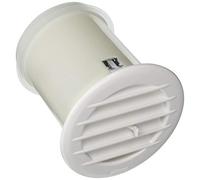 La Ventilazione ACT10CB Aircontrol Griglia Tonda con Valvola Termostatica per Clima Mite Diametro 128 mm, Bianco