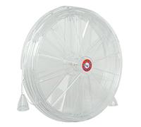 La Ventilazione AE200 Aeratore termico per finestre funicelle di apertura e chiusura aria, diametro 210 mm, Trasparente Similvetro