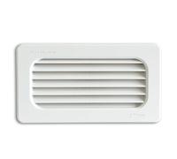 La Ventilazione C157RB Griglia Terminale 180x100 mm in ABS da Incasso, Bianco