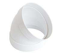 La Ventilazione CCR10045B Curva 45° F/F in ABS per Aerazione Canalizzata, diametro 100 mm