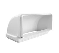 La Ventilazione CCV229B Curva verticale 220x90 mm in ABS con imbocchi F/F per tubi rettangolari. Colore bianco