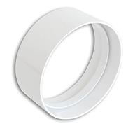 La Ventilazione CG125B Giunto in ABS per Aerazione Canalizzata, Diametro 125 mm, Larghezza 5 cm, Bianco