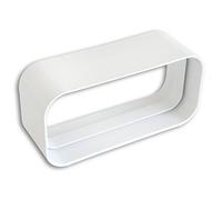 EDIL PLAST - LA VENTILAZIONE GIUNTO IN ABS PER TUBI DI AERAZIONE RETTANGOLARI 150X70 MM BIANCO CG157B