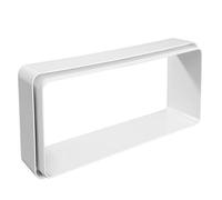 La Ventilazione CG229B Giunto in ABS 220x90 mm con imbocchi F/F per tubi rettangolari. Colore bianco