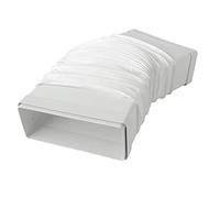 La Ventilazione CGF229B Giunto flessibile 220x90 mm con imbocchi F/F per tubi rettangolari. Colore bianco
