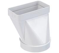 La Ventilazione CGO112B Giunto Orizzontale in ABS da Tubo Tondo a Rettangolare, 100 mm - 120x60 mm