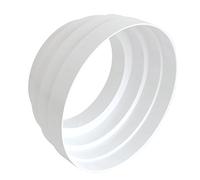 La Ventilazione CRC96B Cono di Riduzione in ABS M/F per Tubo Non Bicchierato, Bianco, 96.75/113.5/123/128 mm