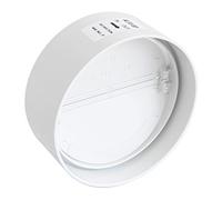 First giunto bianco FF da 125mm con valvola a farfalla antiritorno