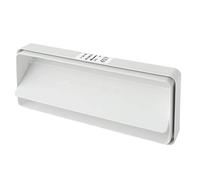 La Ventilazione CVL229B Giunto 220x90 mm, con valola a farfalla per tubi rettangolari in ABS. Colore bianco