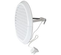 La ventilazione - First griglia bianca pieghevole diametro esterno 160mm per tubi di diametro variabile da 80 - 125mm per fori di ventilazione