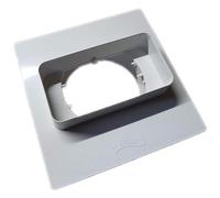 La ventilazione - First placca per passaggio a muro da 125 a 150x70mm per tubi aerazione cappa