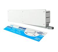 La Ventilazione FSPR65 Cassetta predisposizione impianti Easy Box con scarico condensa reversibile. Colore bianco