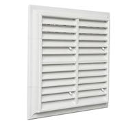 La Ventilazione G15DR2X2B Griglia Plastica con Dosatore Quadra da Sovrapporre, Bianco, 240 x 240 mm