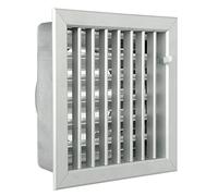 La Ventilazione GCSIAL2020140 Griglia Incasso per Camini, Alluminio, 200 x 200 mm