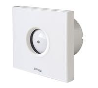 La Ventilazione GIOTTO10B Aspiratore Elicoidale Design Extra Piatto, Bianco, per Foro diametro 100 mm / 4"