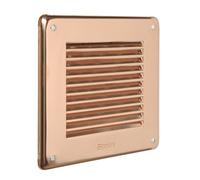 La Ventilazione GRA10R Griglia Quadra da Sovrapporre, Rame, 140x140 mm