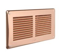 La Ventilazione GRA20R Griglia Rettangolare da Sovrapporre, Rame, 240x140 mm