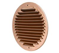 La Ventilazione GRAT160R Griglia di ventilazione tonda in rame con rete antinsetti,da sovrapporre. Diametro 175 mm. 30 x 300cm