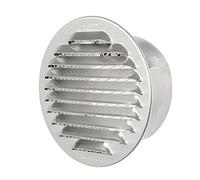 La Ventilazione GTA100R Griglia Tonda da Incasso, Alluminio, ø 125 mm