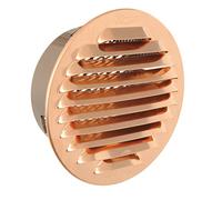 La Ventilazione GTRP100R Griglia Tonda da Incasso, Rame, ø 125 mm