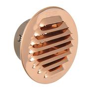 La Ventilazione GTRP80R Griglia Tonda da Incasso, Rame, 100 mm