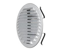 La Ventilazione GZKTU125R Griglia Tonda Universale con Molle, Aluzink, ø155 mm