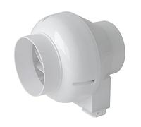 La Ventilazione LINEAV12 Aspiratore Centrifugo per Condotti di Aerazione, Bianco, diametro 120 mm / 5"