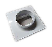 La Ventilazione placca per passaggio a muro in ABS Ø 100-120x60mm per tubi aerazione cappa
