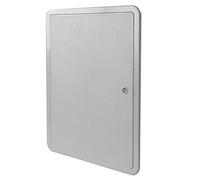 Sportello portello porta in ABS grigio L 335 x H 435 x P 22mm per ispezione