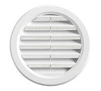 La Ventilazione T10RB T10RB-Y Griglia Plastica Tonda da Incasso, Bianco, ø 120 mm