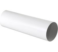 Tubo D/100 mm lunghezza 1 ml per Aerazione Canalizzata Cappa Cucina in Pvc Colore Bianco