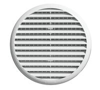 La Ventilazione TUR125B TUR125B-Y Griglia Plastica con Molle, Bianco, 155 mm, ø155 mm