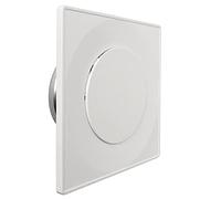 La Ventilazione VLQE150B Valvola quadra di mandata e ripresa aria regolabile, da incasso con imbocco ø 150 mm. Colore bianco.