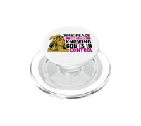 La vera pace viene dal sapere che Dio ha il controllo della donna PopSockets PopGrip per MagSafe