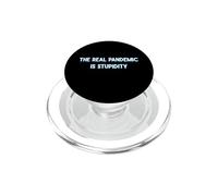 La vera pandemia è divertente gente stupida PopSockets PopGrip per MagSafe