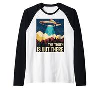 La verità, è là Fuori Area - 51 UFO Alieno Maglia con Maniche Raglan