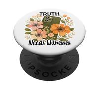 La verità ha bisogno di testimoni Floreale Protesta ICE Accountability PopSockets PopGrip Adesivo