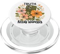 La verità ha bisogno di testimoni Floreale Protesta ICE Accountability PopSockets PopGrip per MagSafe