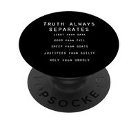 La verità separa sempre la luce dagli ebrei oscuri 4:12 PopSockets PopGrip Adesivo