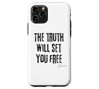 La verità ti renderà libero Giovanni 8:32 Bibbia Libertà Fede Custodia per iPhone 11 Pro