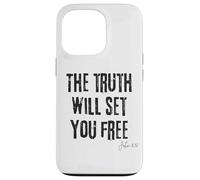 La verità ti renderà libero Giovanni 8:32 Bibbia Libertà Fede Custodia per iPhone 13 Pro
