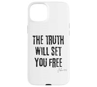 La verità ti renderà libero Giovanni 8:32 Bibbia Libertà Fede Custodia per iPhone 15 Plus