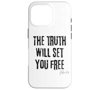 La verità ti renderà libero Giovanni 8:32 Bibbia Libertà Fede Custodia per iPhone 16 Pro