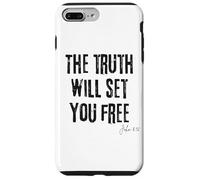 La verità ti renderà libero Giovanni 8:32 Bibbia Libertà Fede Custodia per iPhone 7 Plus/8 Plus