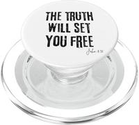 La verità ti renderà libero Giovanni 8:32 Bibbia Libertà Fede PopSockets PopGrip per MagSafe