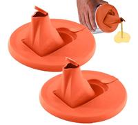 La vernice può versare il beccuccio, la vernice può versare il coperchio - 2 confezioni di vernice possono versare un beccuccio - Secure sigillante con ugello integrato, design a perdita,