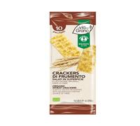PROBIOS La Via Del Grano - Crackers di Frumento Salati in Superficie, 10 pacchetti da 25 grammi