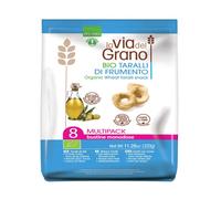 La Via Del Grano - Taralli di Frumento, 8 sacchetti da 40 grammi